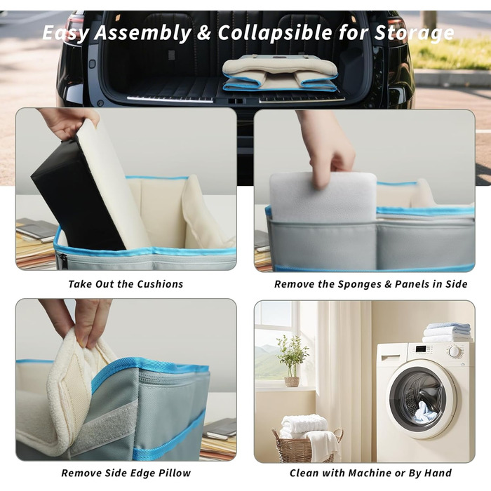 Автокрісло для собак Threedokke, корзина для собак у машину, водовідштовхувальне, складане з фіксатором, для маленьких собак до 6 кг, сіре