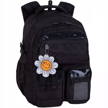 Багатовідсіковий шкільний рюкзак CoolPack, чорний, багатоколірний