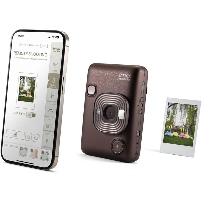 INSTAX Mini LiPlay 2: Гібридна цифрова камера (Deep Bronze)