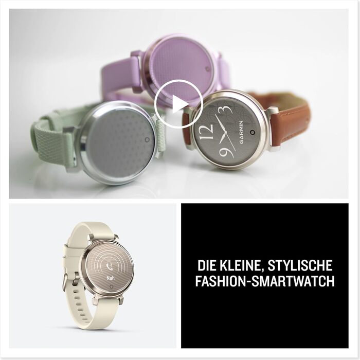 Розумний годинник Garmin Lily 2 [відновлений] - стильний аксесуар з преміум-люнеткою, 2.54 см сенсорний дисплей, до 5 днів роботи від акумулятора, відстеження здоров'я та фітнесу для жінок, сповіщення зі смартфона [відновлений]