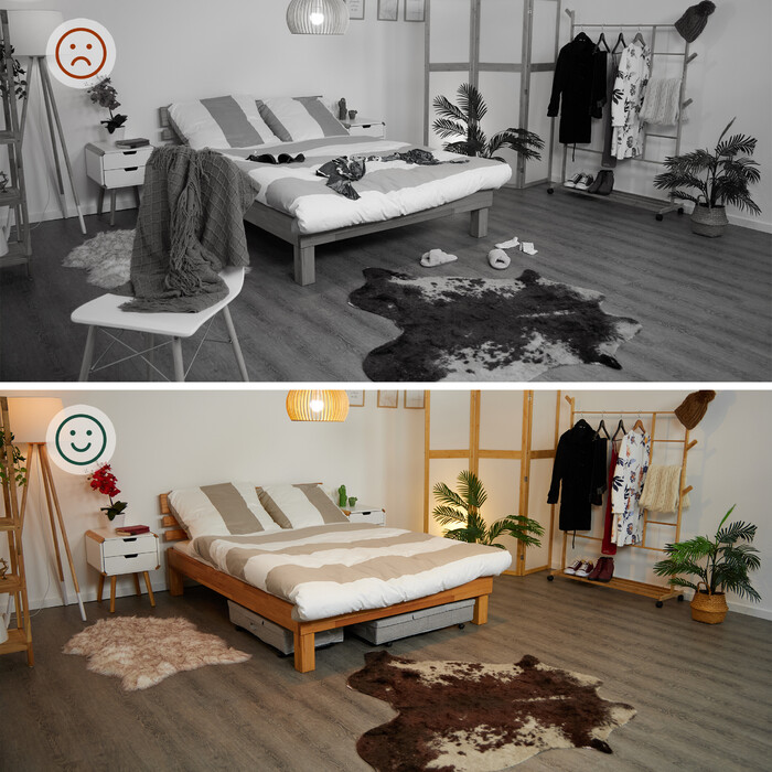 Набір з двох підліжкових комодів на колесах Relaxdays