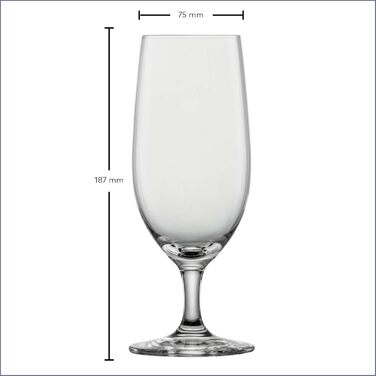Набір келихів для пива SCHOTT ZWIESEL Classico 0,3 л (6 шт) з кришталю Tritan, Німеччина - для Pilsner