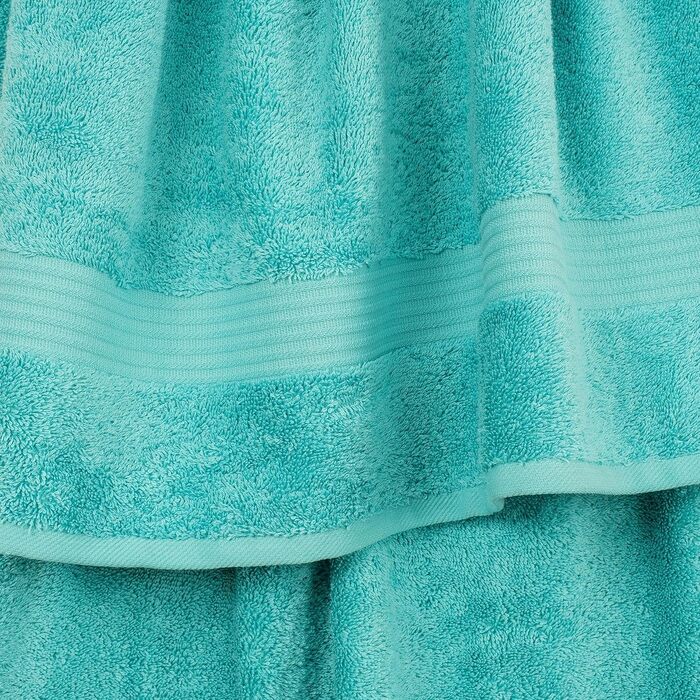Набір рушників для ванної Cotton Paradise, 100% бавовна, м'які та гігроскопічні, турецькі рушники, 6 предметів (2 великих, 2 середніх, 2 маленьких), колір бірюзовий