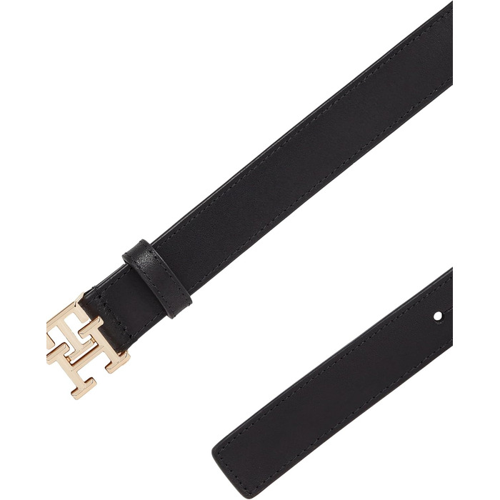 Ремінь жіночий Tommy Hilfiger Logo 2.5 AW0AW17248, чорний, регульований, 75 см