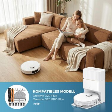 Комплект аксесуарів TriCut для робота-пилососа Dreame L10s Ultra/L50 Ultra/X40 Ultra/L40 Ultra/X40 Master/Mova P50 Pro Ultra: фільтри, щітки, мішки