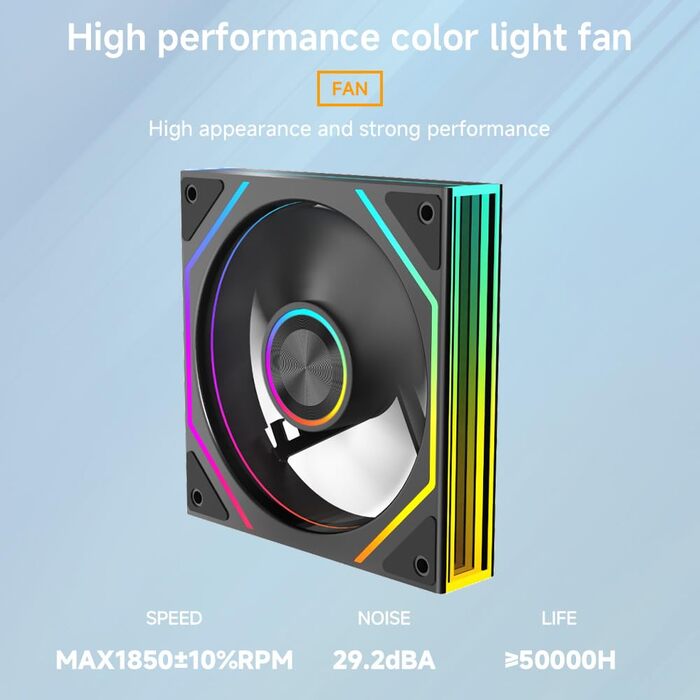 Jungle Leopard ProFlow AIO: 240мм водяне охолодження з LCD екраном, ARGB вентилятор, підтримка AM4/AM5/LGA1851/1700 (Чорний)