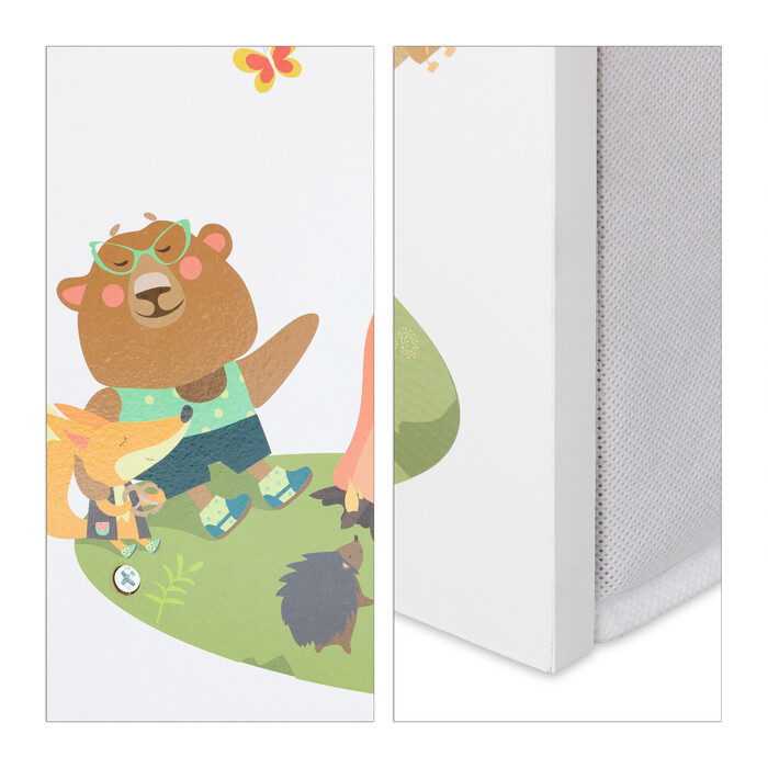 Relaxdays Children's Shelving Unit with Motif and 9 Boxes