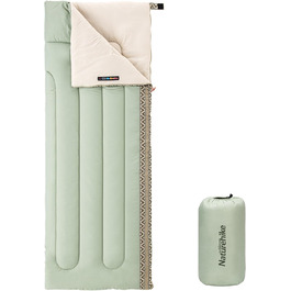 Спальний мішок Naturehike для дорослих та дітей: водонепроникний, легкий, 3-4 сезони, 190 x 75 см (зелений)