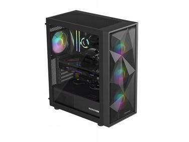 Корпус для комп'ютера Genesis Diaxid 605 ARGB Midi Tower ATX, вікно, чорний
