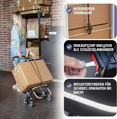 Складаний візок для покупок Hackenporsche з великим холодильним відсіком, 50 л, з колесами, водонепроникний, чорний