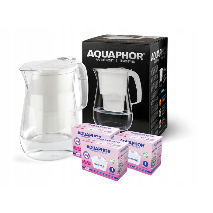Фільтр-кувшин для води Aquaphor Onyx, чорний, 4.2 л + 3 змінні картриджі MG Maxfor