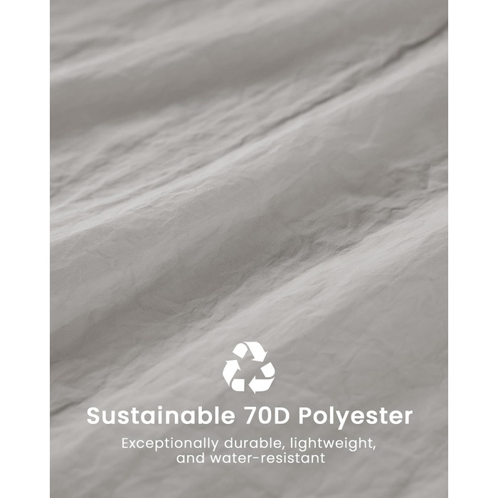 tomtoc жіноча поясна сумка-слінг з RFID захистом, 1.5 л, для подорожей, повсякденного використання, фестивалів, спорту, туризму, зелена (сіра)