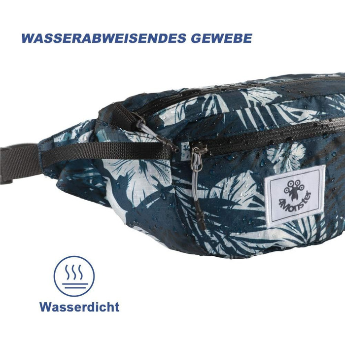 Водонепроникна поясна сумка 4Monster для чоловіків та жінок, ультралегка, спортивна, туристична (армійний зелений, 2L)