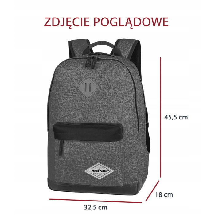 Шкільний рюкзак одновимірний CoolPack, синій, 20 л
