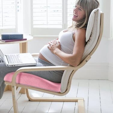 Ортопедична подушка для сидіння Benazcap Donut - для офісних крісел, авто та інвалідних візків. З піною з пам'яті для геморою, ішіасу, вагітності та після пологів (Рожева)