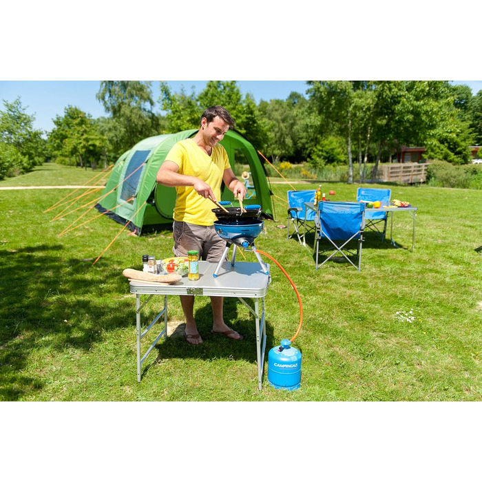Газовий гриль Campingaz Party Grill 400 R для кемпінгу та пікніка, антипригарна плита, універсальний готувальний пристрій