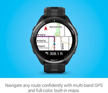 Розумний годинник Garmin Forerunner 965 для бігу, з кольоровим AMOLED-дисплеєм, вимірюванням тренувань та відновлення, кольори: Whitestone та Powder Gray (білий та сірий)
