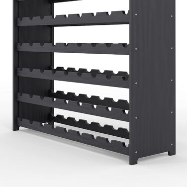 RW Series Wooden Wine Rack for Bottles, Anthracite, Brown, Natural, RW-3, 13-15 lie, for 91-135 Bottles, Wine, Bottle Rack (Anthracite, RW-3-135, 198 x 92 x 26.5, for 135 Bottles)