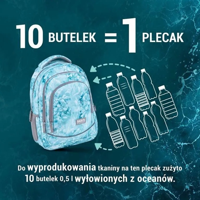 Шкільний багатокамерний рюкзак Back Up, чорний, синій, багатоколірний, 26 л
