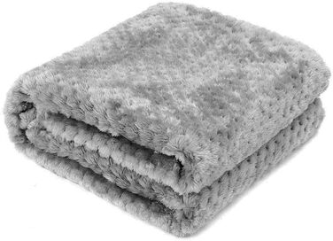 М'яка ковдра для собак 100x120 см, тепла та м'яка ковдра для домашніх тварин, котів та собак (сіра)