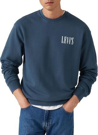 Чоловічий худі-світшот Levi's, розмір XL, сірий (Open Finish)