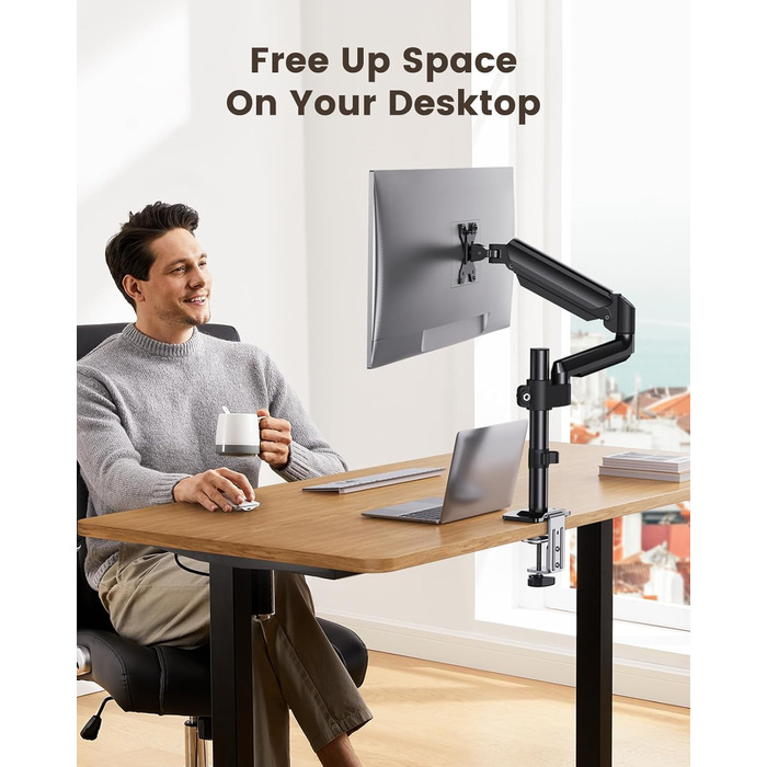 Кріплення для монітора ErGear: регульована підставка для моніторів 13-32 дюймів, до 9 кг, VESA 75x75/100x100 мм