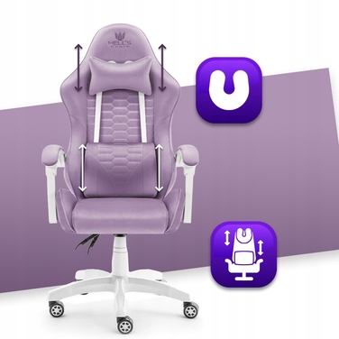Ігрове крісло HELL'S CHAIR HC-1000 Purple, тканина