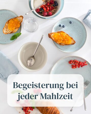 Сервірувальна тарілка Steingut Ibiza - велика, овальна, бежево-блакитна. Ідеальна для створення атмосфери Середземномор'я