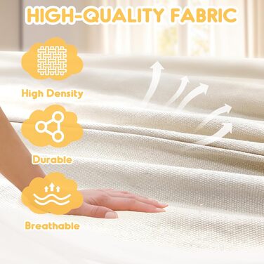 Гаммак Anyoo для відпочинку на природі: зручна бавовняна гамак з ременями для підвішування на дерева, міцна та портативна, з сумкою для перенесення. Ідеально підходить для саду, балкону, тераси, кемпінгу. Колір: бежевий.