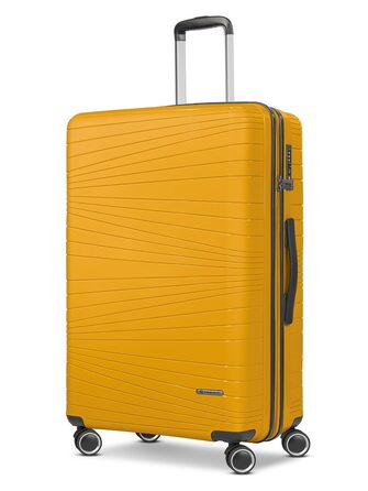 Набір валіз Franky Dallas 3.0 (3 шт.) | Жовтий, TSA-замок, 4 колеса, об'єм 36/60/92 л