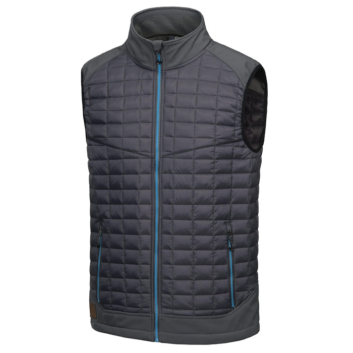Little Donkey Andy Легка пухова жилетка для чоловіків, тепла безрукавка, outdoor куртка для походів, подорожей, бігу. Темно-сірий колір