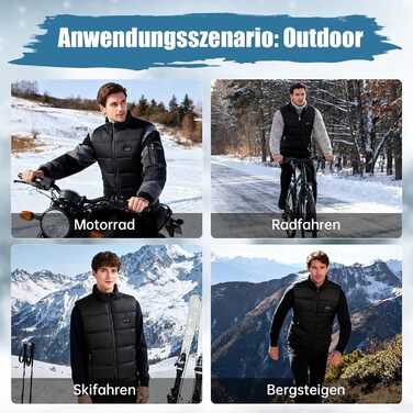 Обогреваемый жилет для мужчин и женщин с Powerbank 10000mAh, 3 режима температуры, для охоты, рыбалки, мотоцикла