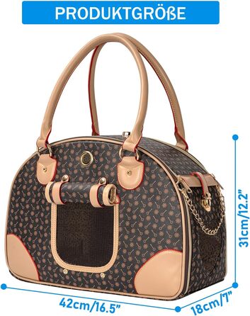 Транспортна сумка для собак та котів, 42 x 18 x 31 см, до 4 кг, для подорожей