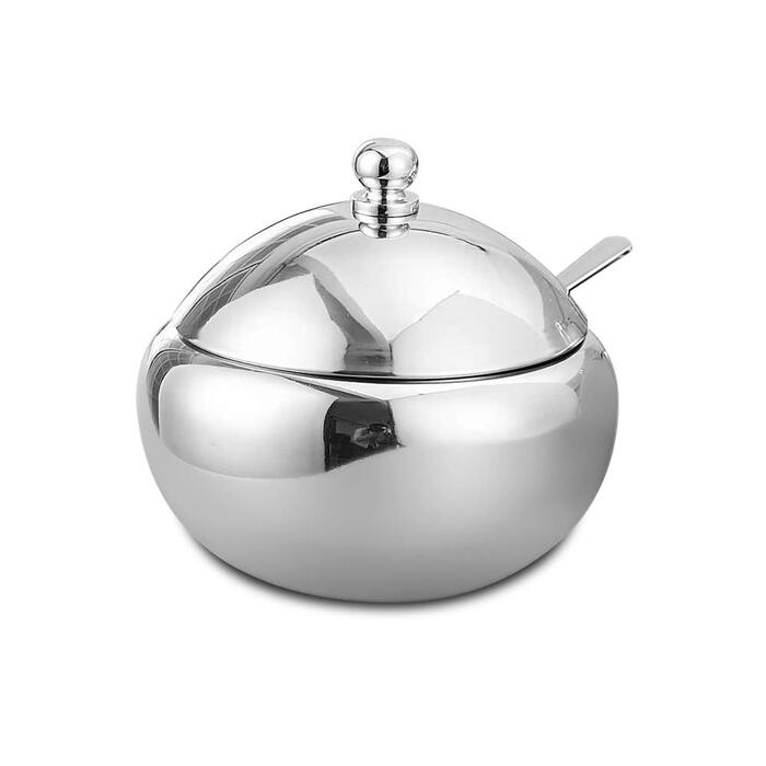 Контейнер для цукру та спецій з нержавіючої сталі SUS304 з кришкою та ложкою