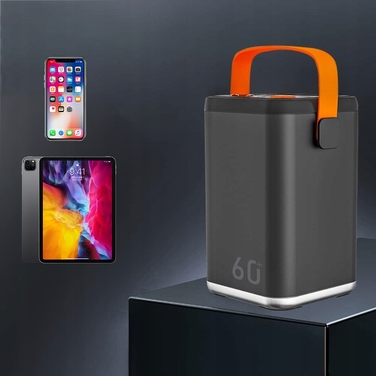 Потужний швидкий павербанк 60000 mAh 36W QC PD USB-C — зовнішній акумулятор для подорожей