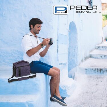 Сумка для камери Pedea: стильна модель XL для DSLR/SLR/System Camera з дощем. Lila