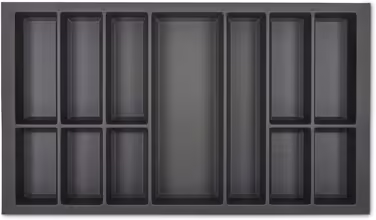 Лоток для столових приборів ORGA-BOX VII, базальтово-сірий, 826x474 мм, для кухонь Beeck, Siematic, Schröder, корпус 90 см