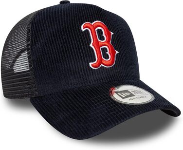 Кепка New Era MLB Trucker з регулюванням, бейсболка Snapback з сіткою, логотип команди (Boston Red Sox #38331)