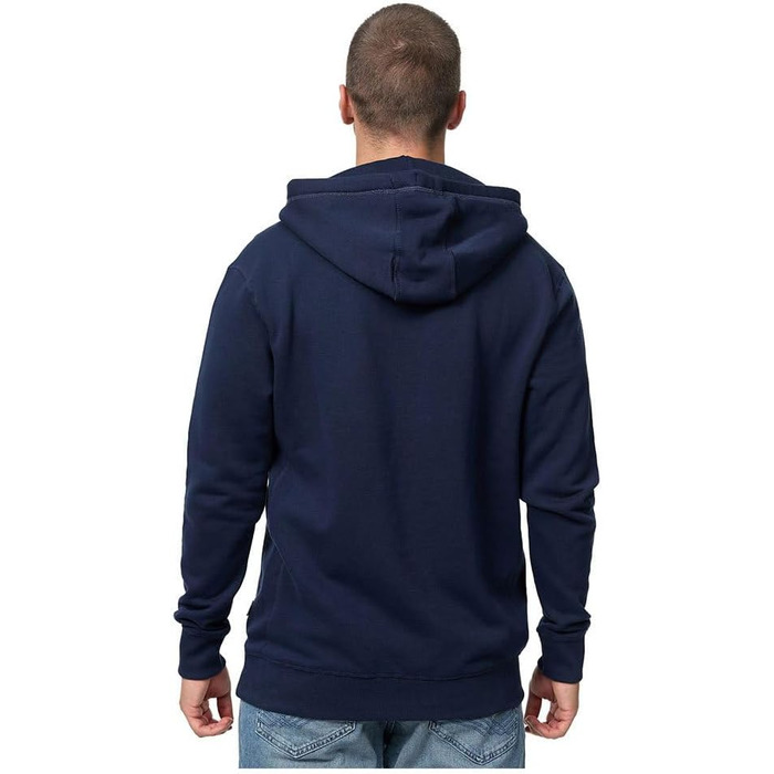 Світшот Lonsdale London Thurning änner з капюшоном Бордовий, Базовий, Casual, Streetwear (XL, Синій/Червоний/Білий)
