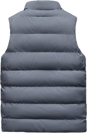 Чоловіча флісова жилетка з утеплювачем, тепла ізольована стельтова жилетка, зимова жилетка-грілка для чоловіків, софтшел жилетка для активного відпочинку, хайкінгу та терморегуляції (XL, сірий)