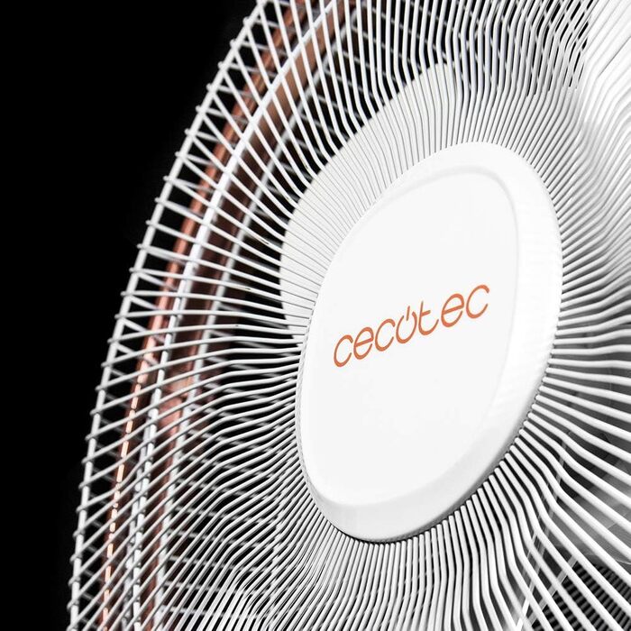 Вентилятор Cecotec EnergySilence 1030 SmartExtreme: 16 дюймів, 28W, DC-двигун, 24 швидкості, 3 режими, осциляція, тиха робота, регулювання висоти, 10 лопатей, білий