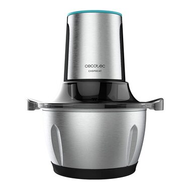 Подрібнювач овочів Cecotec ChopBeat 2000S 500W зі скляною чашею 500г, 2 швидкості, нержавіюча сталь