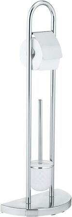 Набір для туалету WENKO Raumwunder: щітка для унітазу та тримач, хромований, економія місця