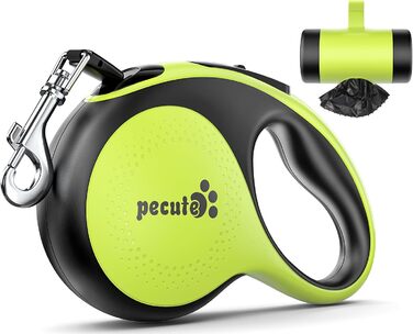 Рулетка для собак Pecute 8м, 50 кг, зелена - надійна та зручна