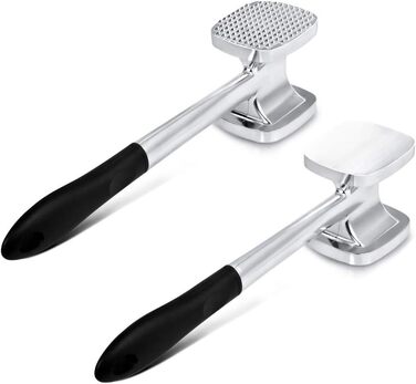 Кухонний молоток для м'яса TIMESETL 28 см з подвійним боком, антипригарне покриття, для шніцелів, стейків, птиці