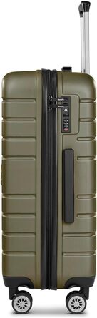 Набір валіз Bench Hartgepäck Seattle 3-в-1: міцний ABS, TSA-замок, 4 колеса | Dark-olive (M, 69 см)