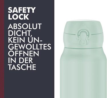 Термос Thermos Ultralight 0,5 л, Soft Mint Mat: нержавіюча сталь, 10 год гаряче / 20 год холодне, герметичний, для води, чаю