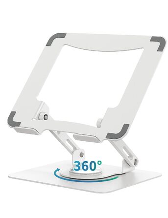 Підставка для ноутбука Soundance: регульована висота, 360° обертання, для екранів 10-15.6 дюймів, чорна