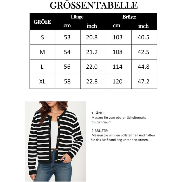Жіноча коротка в'язана куртка з двома кишенями на ґудзиках, смугастий пуловер, стильна осіння кардиган, круглий виріз, модна в'язана кофта XL чорного кольору