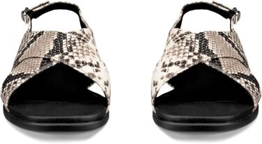 Босоніжки жіночі ECCO Sculpted Alba 25 Slingback, 40-41 EU, темно-глиняний колір, принт під змію